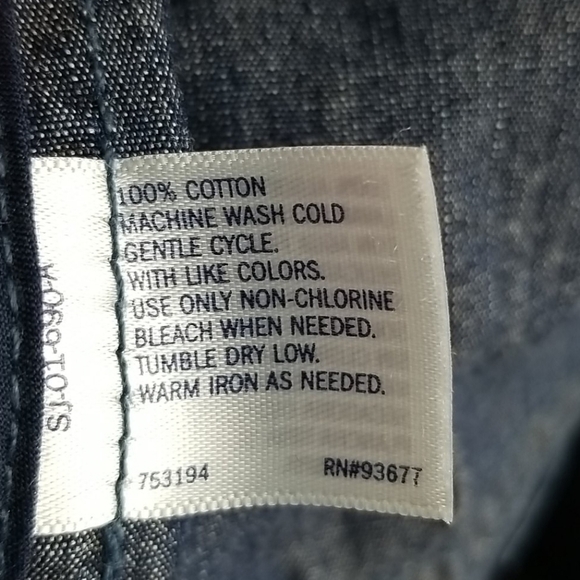 St Johns Bay Cinch Waist Jean Jacket Size Large - Picture 6 of 7